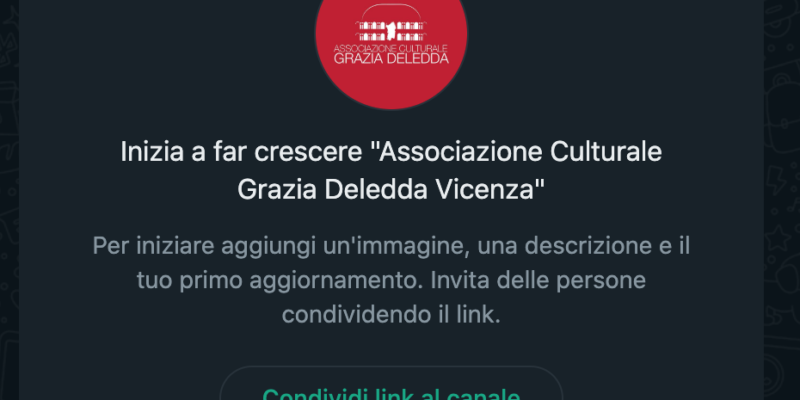 Associazione Grazia Deledda è su Whatsapp