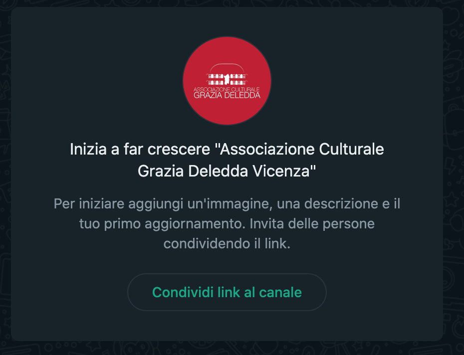 Associazione Grazia Deledda è su Whatsapp